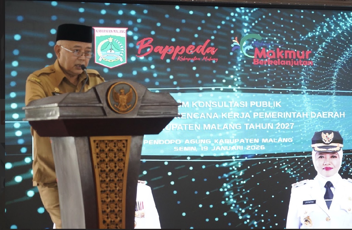 Bupati Malang Memberikan Arahan tentang RKPD Kabupaten Malang tahun 2027, 19 Januari 2026.