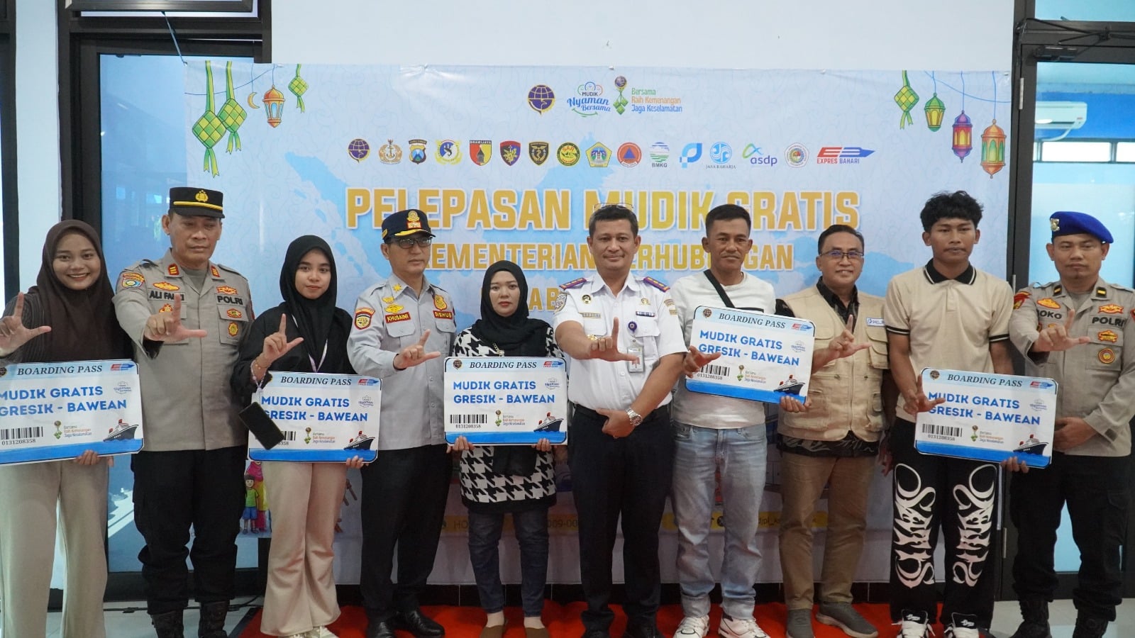 260313 jatim gresik pelepasan mudik gratis
